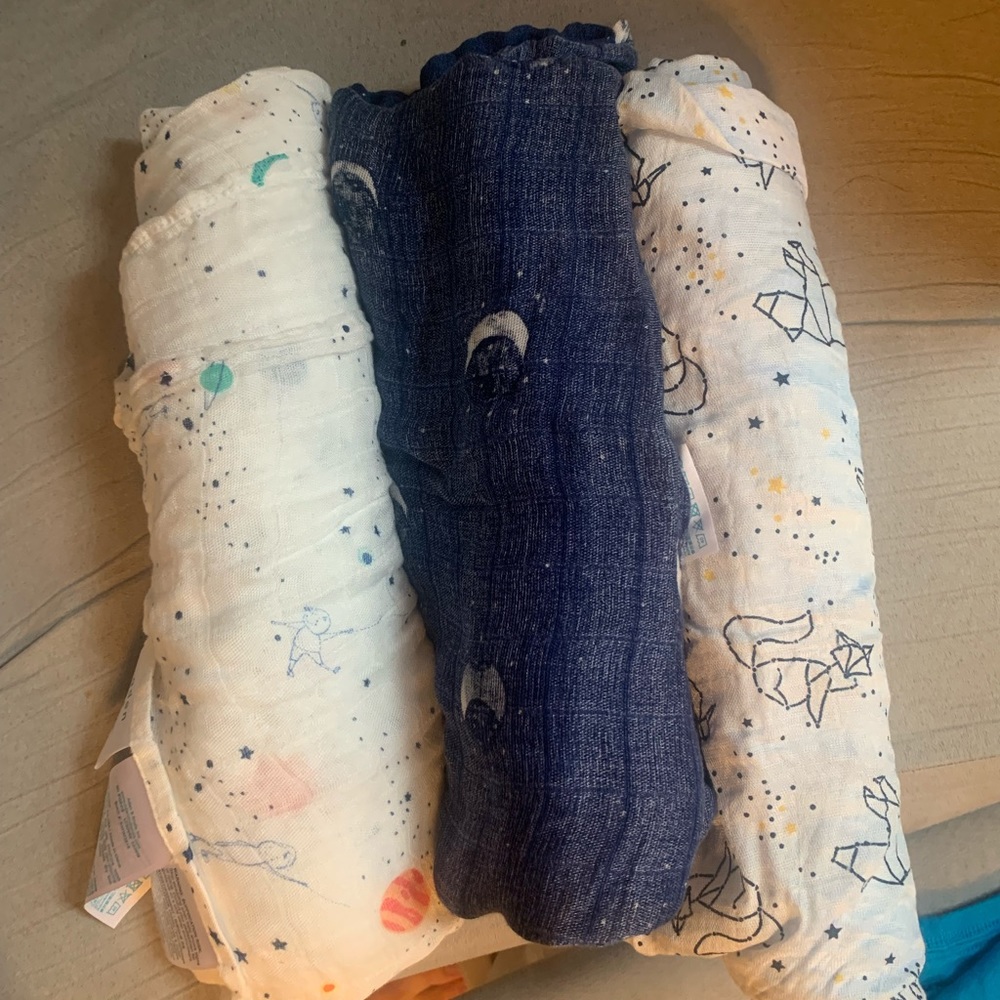 Aden + Anais Swaddles (set of 3)